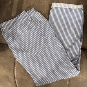 Striped Grey/blue Women’s capris